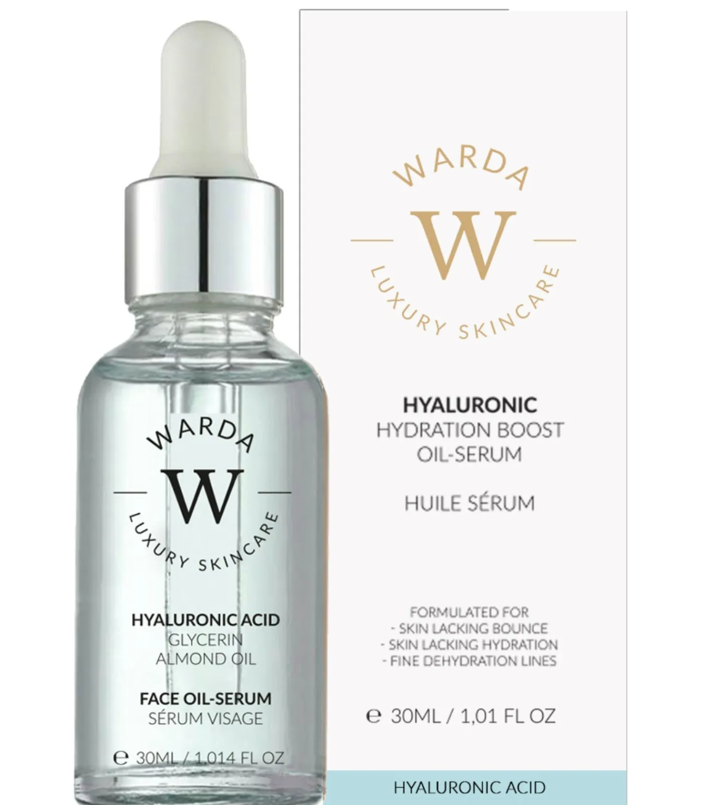 Warda HYALURONZUUR HYDRATATIE BOOST OLIE SERUM