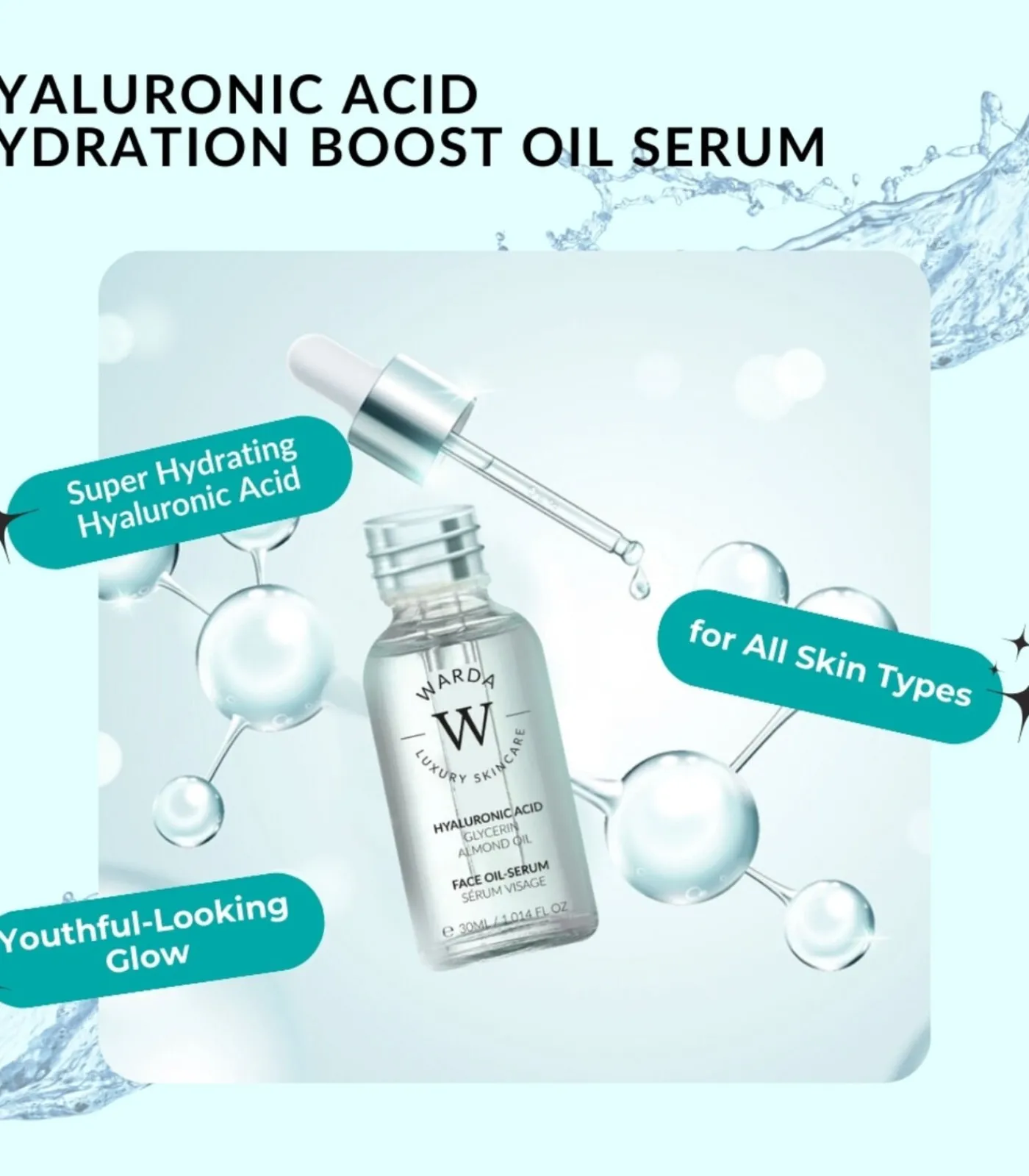 Warda HYALURONZUUR HYDRATATIE BOOST OLIE SERUM