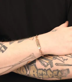 Heren Amor Identiteitsarmband voor mannen en vrouwen, unisex, roestvrij staal