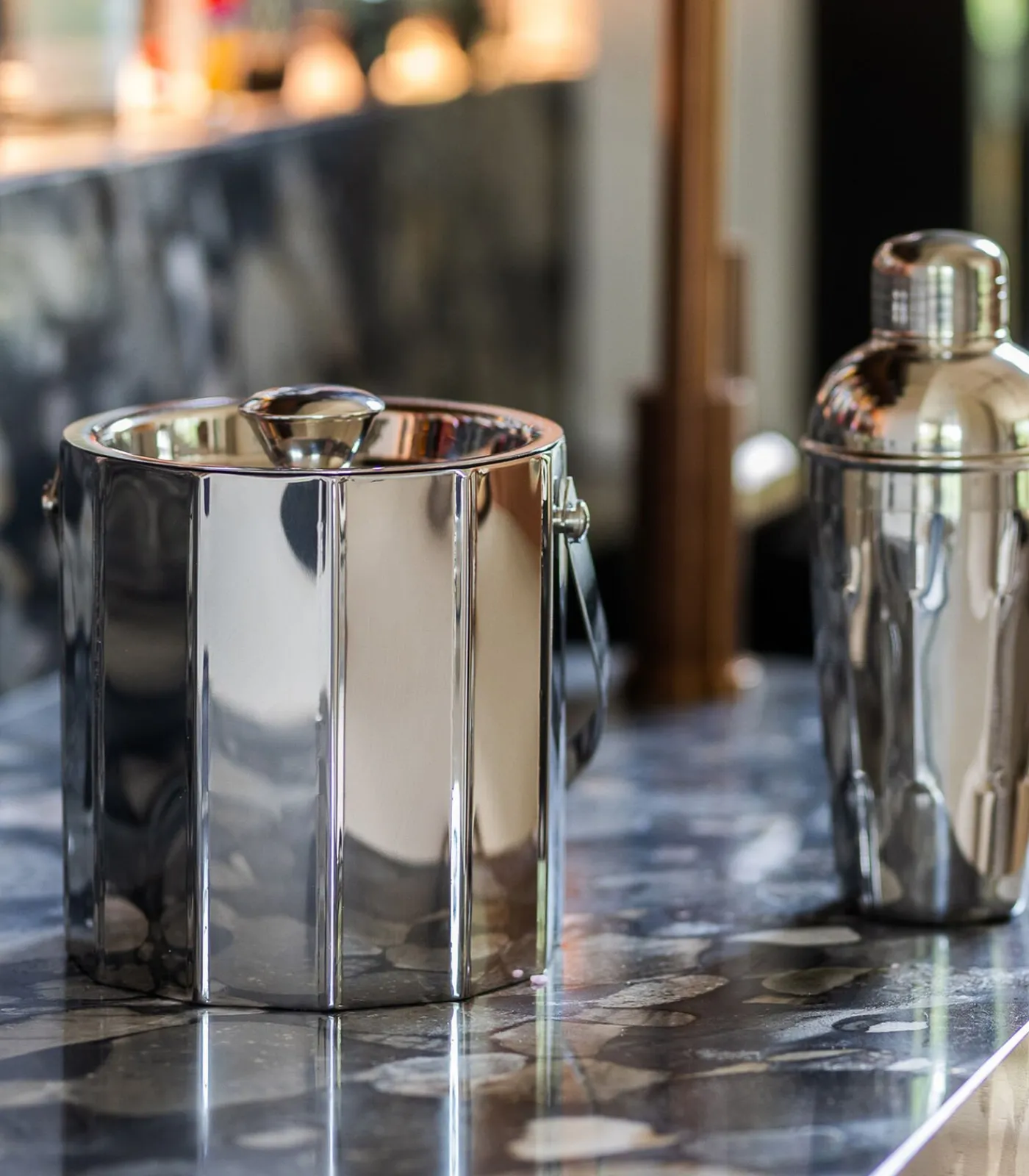 S|P Collection Ijsemmer 15,5xH17,5cm dubbelwandig zilver Nox