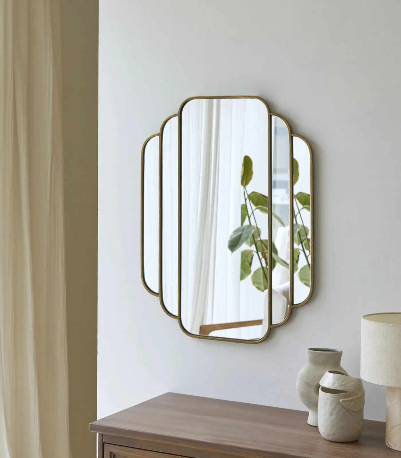 Tikamoon IJzeren spiegel Mas 80 x 63 cm