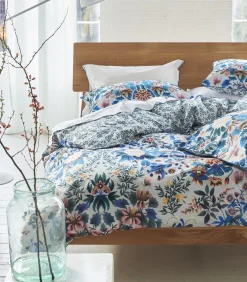 Ikebana Damask - Kussensloop in katoen perkal met print Kussenslopen