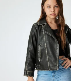 Kinderen Koton Imitatieleer Motorrijder Jasje