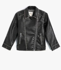 Kinderen Koton Imitatieleer Motorrijder Jasje