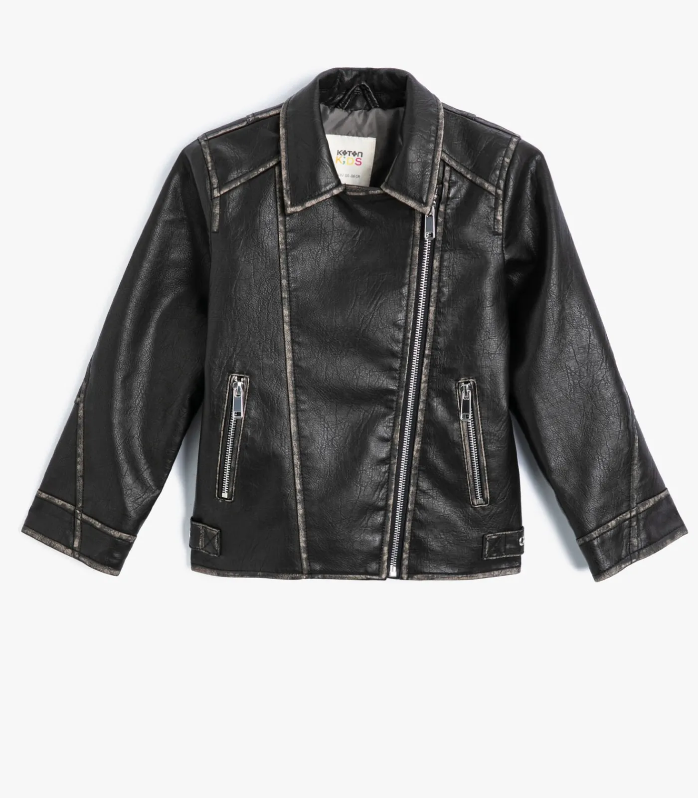 Kinderen Koton Imitatieleer Motorrijder Jasje