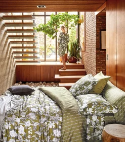 Best IMPERIAL Olive - Laken Satijn katoen Lakens