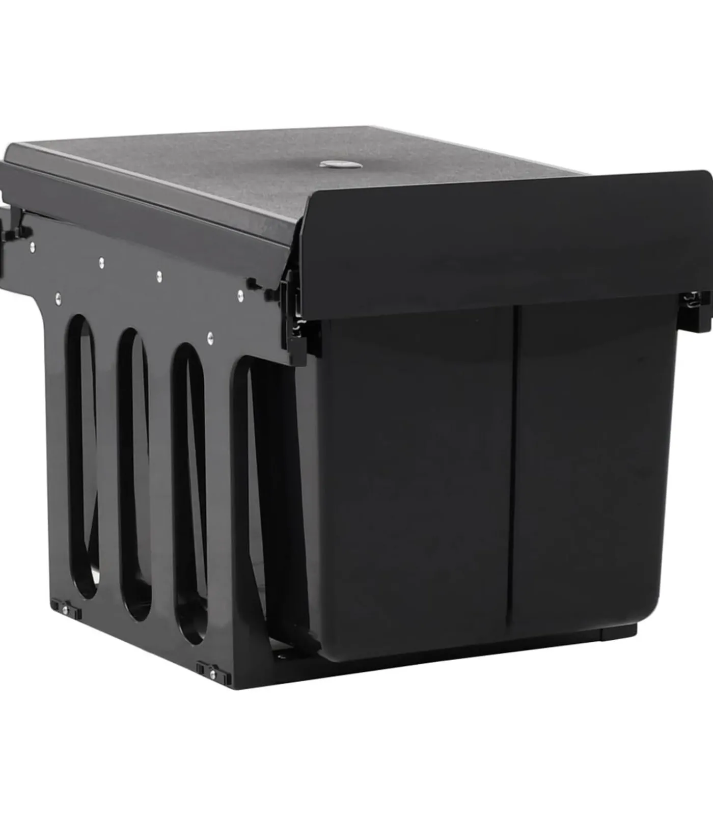 vidaXL Inbouwprullenbak uittrekbaar soft-close 48 L