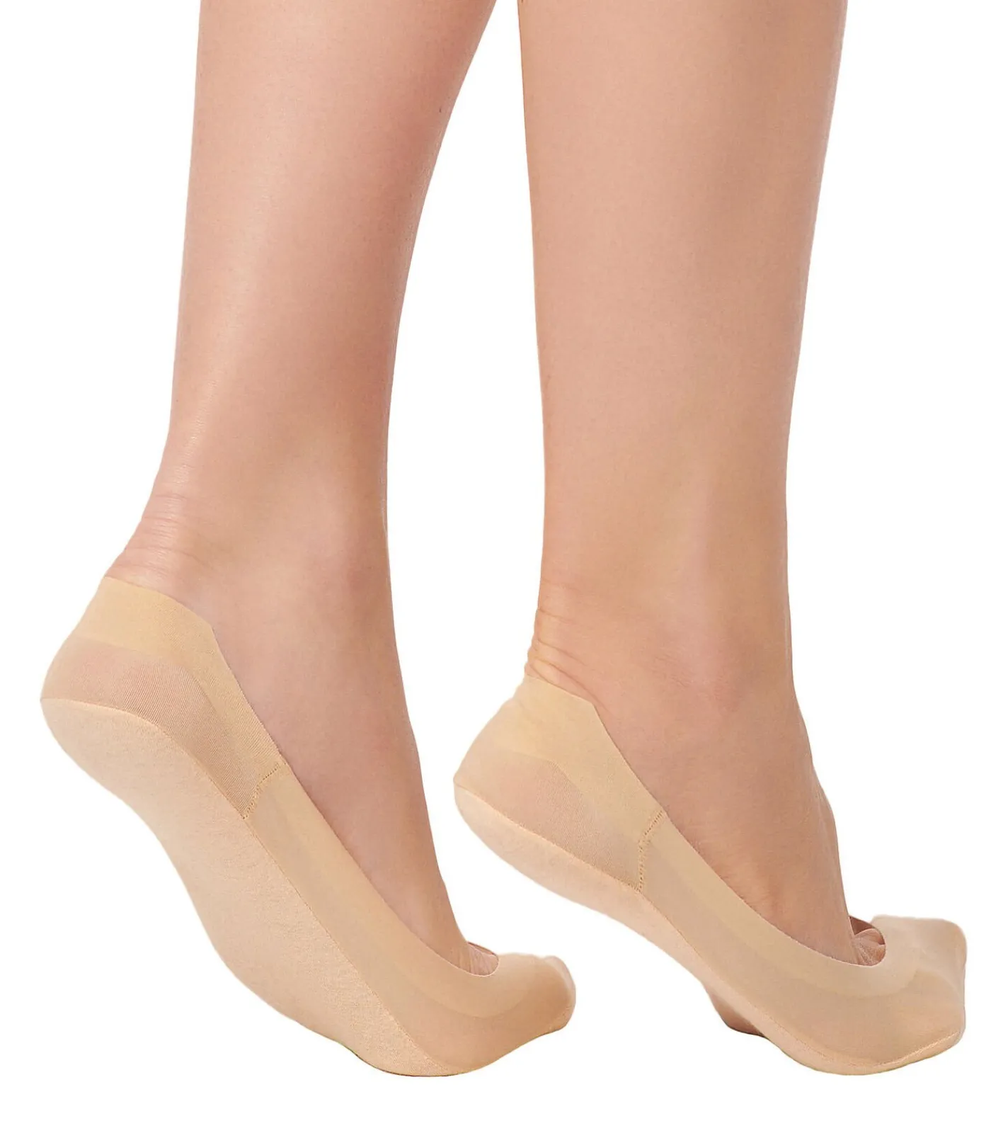 Best Invisible Set x2 paar ballerina's voetbeschermers huid DAMES Sokken En Panty's