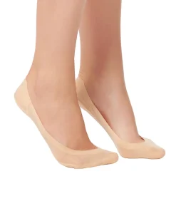 Best Invisible Set x2 paar ballerina's voetbeschermers huid DAMES Sokken En Panty's