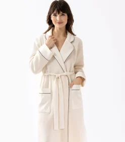 Online Jacquard badjas van microfleece en viscose GABRIELLE 660 DAMES Badjassen