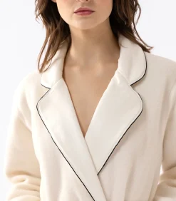 Online Jacquard badjas van microfleece en viscose GABRIELLE 660 DAMES Badjassen