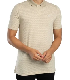 Heren Lyle & Scott Jacquard Poloshirt