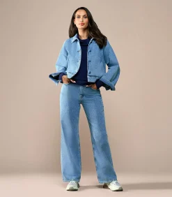 DAMES Mart Visser Jaily Jacket Denim Blauw