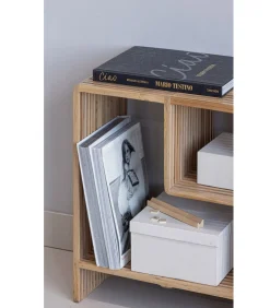 Discount Jasmijn Sidetable Recycled Teak - Naturel - 55x55x30 Tafels