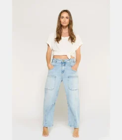 Outlet Jeans loose, wijd MADIENEO, lengte 34 DAMES Jeans