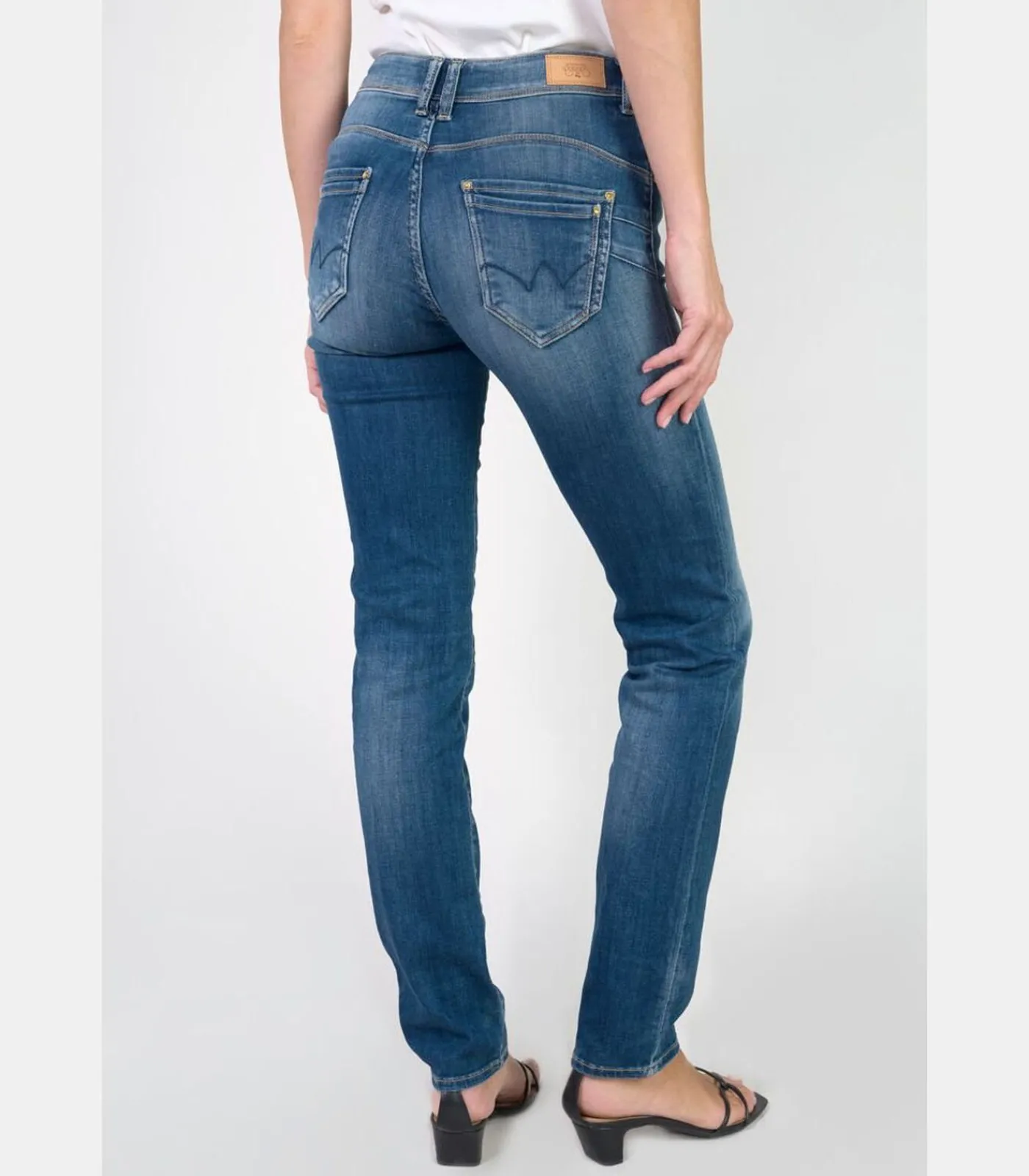 Outlet Jeans push-up regular hoge taille PULP, lengte 34 DAMES Jeans