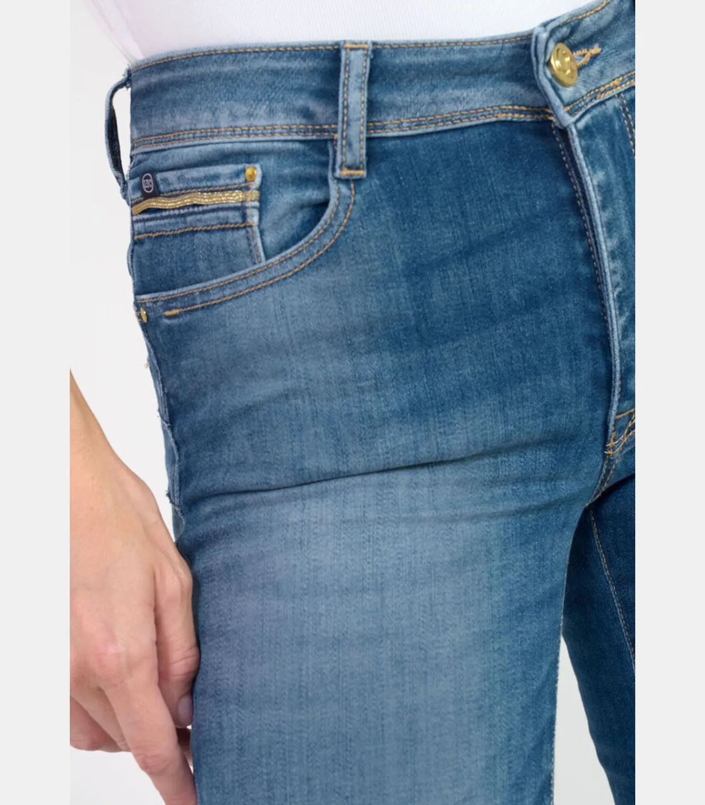 Outlet Jeans push-up regular hoge taille PULP, lengte 34 DAMES Jeans