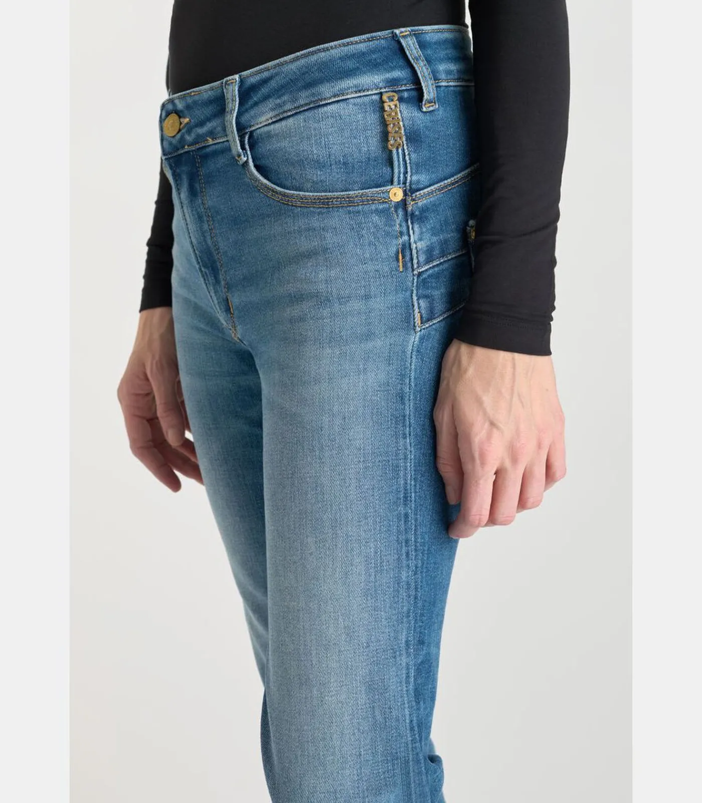 DAMES Le Temps des Cerises Jeans push-up regular hoge taille PULP, 7/8