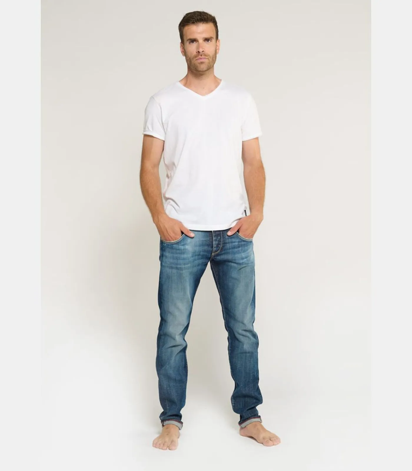 Jeans slim stretch 700/11, lengte 34 Heren Jeans