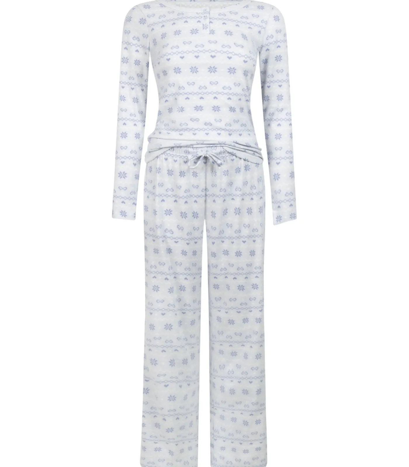 Best Jersey pyjamaset Fairisle DAMES Nachtmode
