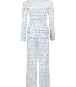 Best Jersey pyjamaset Fairisle DAMES Nachtmode