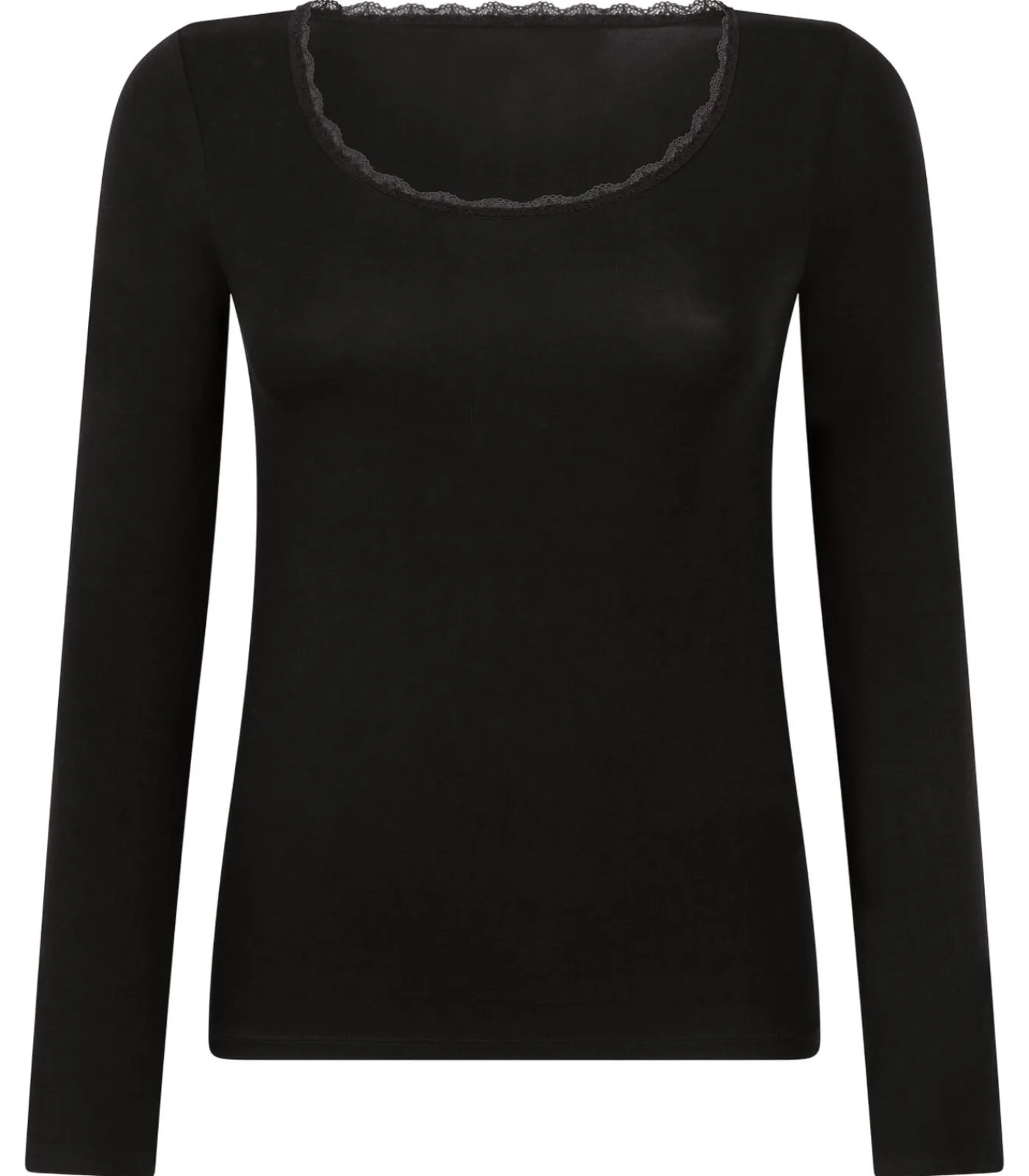 Outlet Jersey pyjamatop met lange mouwen DAMES Nachtmode