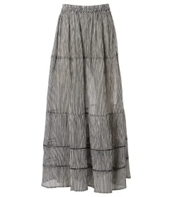 New Jody Print Rok Navy / Off White DAMES Rokken