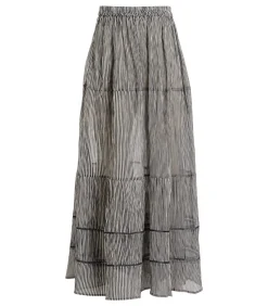 New Jody Print Rok Navy / Off White DAMES Rokken