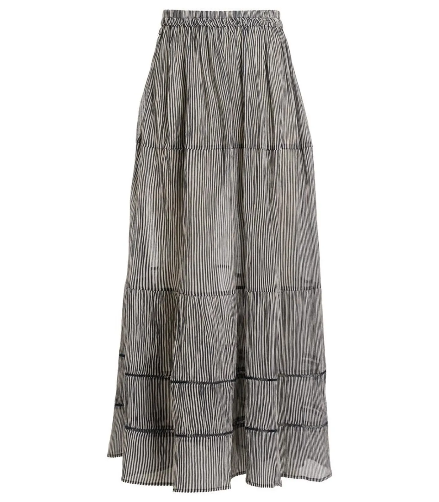 New Jody Print Rok Navy / Off White DAMES Rokken