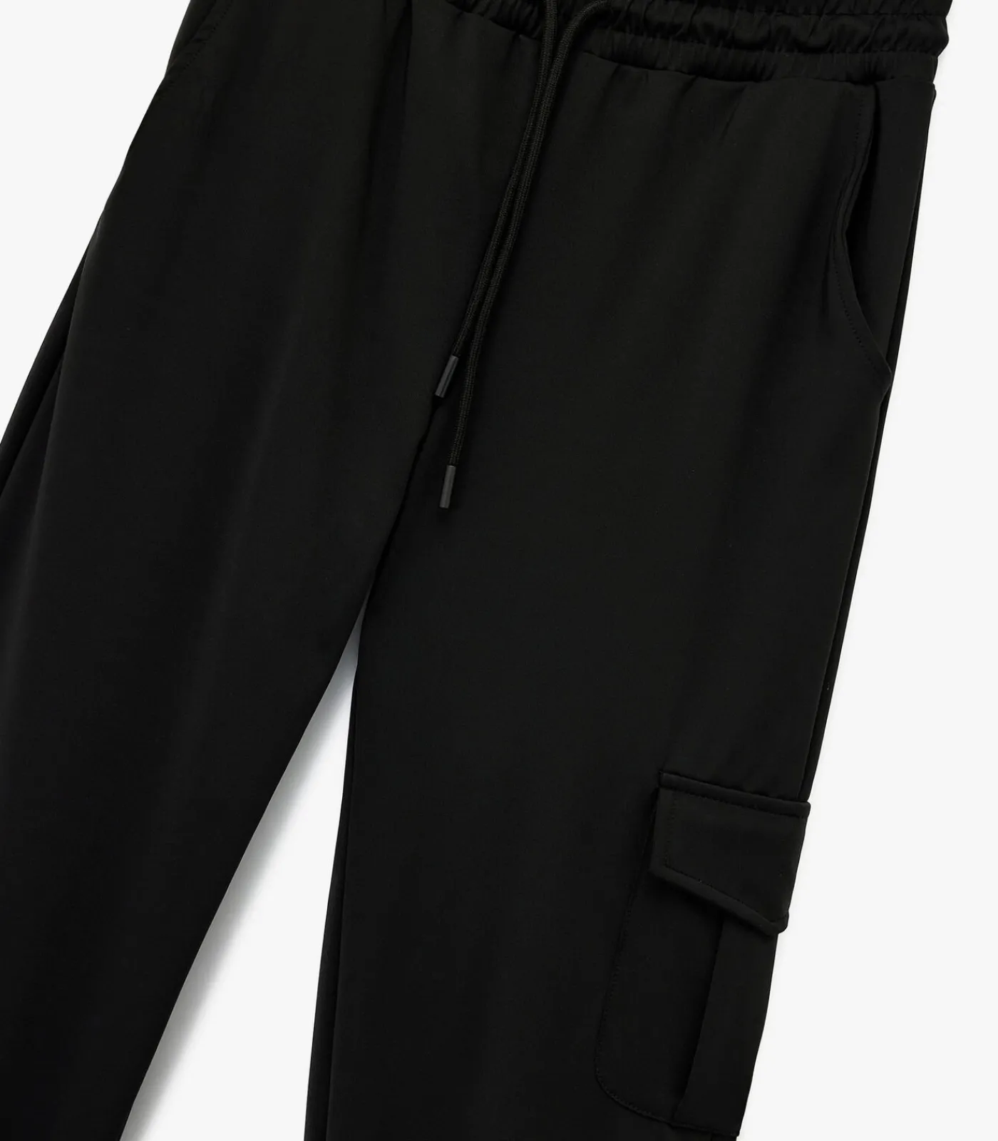 Outlet Joggingbroek met hoge taille en zakdetail DAMES Broeken & Shorts