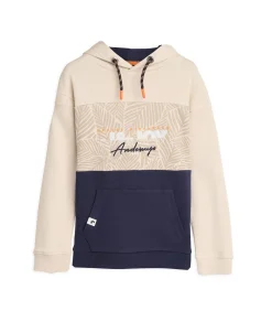 Discount Jongens T-shirt met lange mouwen, capuchon en logo Kinderen T-Shirts & Polo's