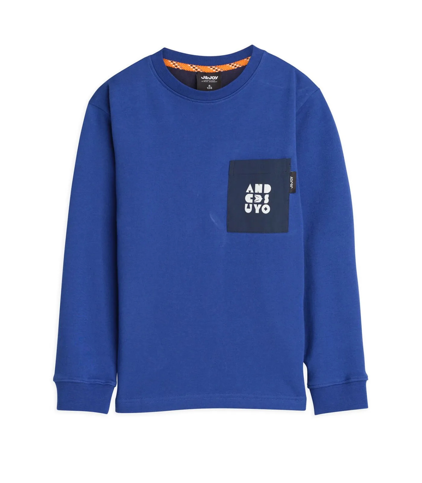 Outlet Jongens T-shirt met lange mouwen, blauw, met print op de rug Kinderen T-Shirts & Polo's