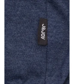 Kinderen J&JOY Jongens T-shirt met lange mouwen, veelkleurige streep en opstaande kraag