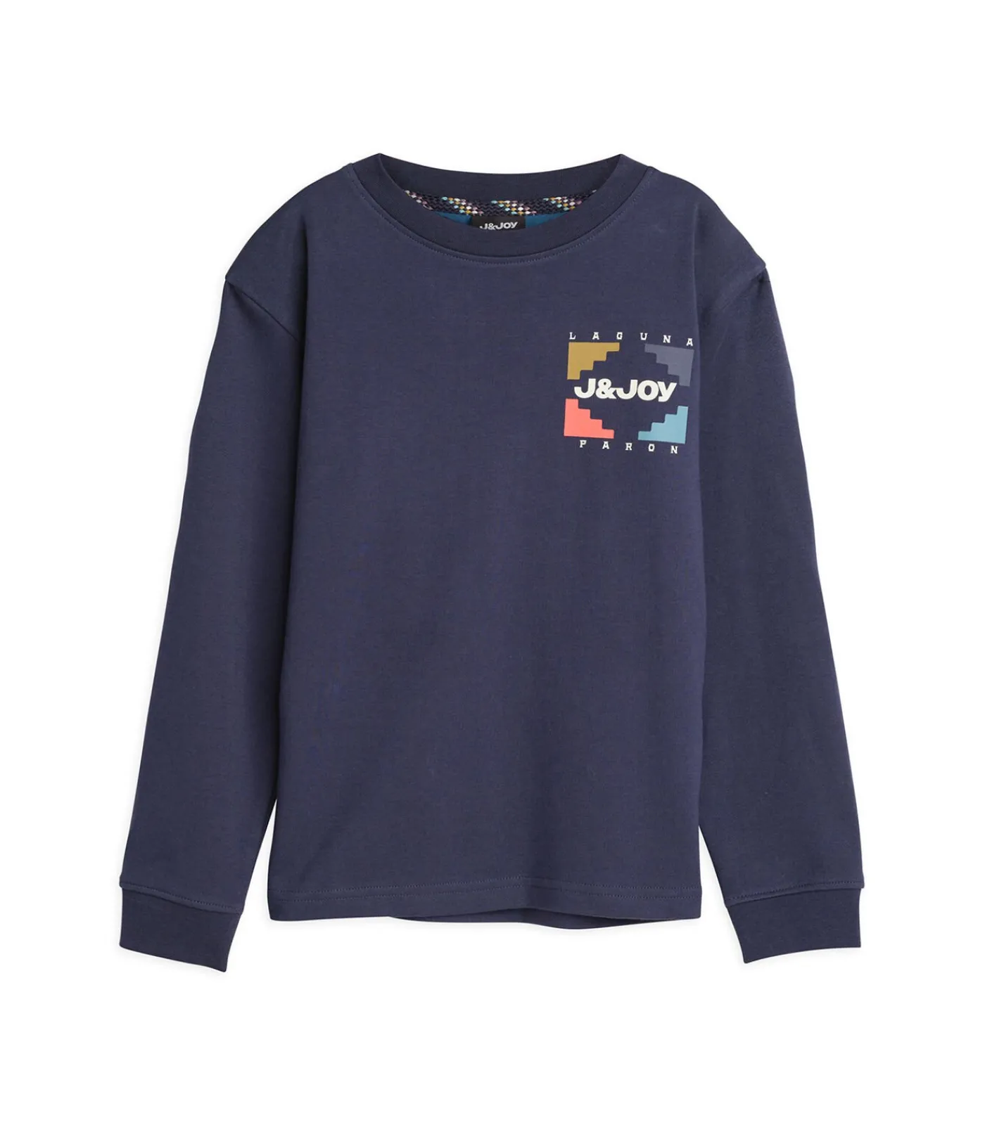 Jongens T-shirt met lange mouwen en abstracte print op de rug Kinderen T-Shirts & Polo's