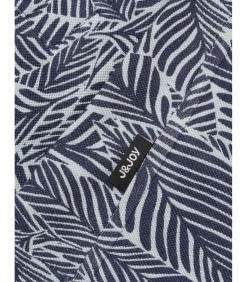 Kinderen J&JOY Jongens wit en blauw poloshirt met plantenprint