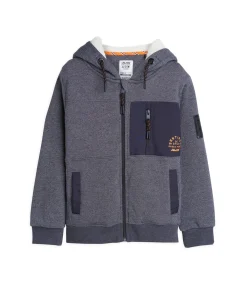 Jongenstrui met capuchon en Santiago-logo op het hart Kinderen Truien & Vesten