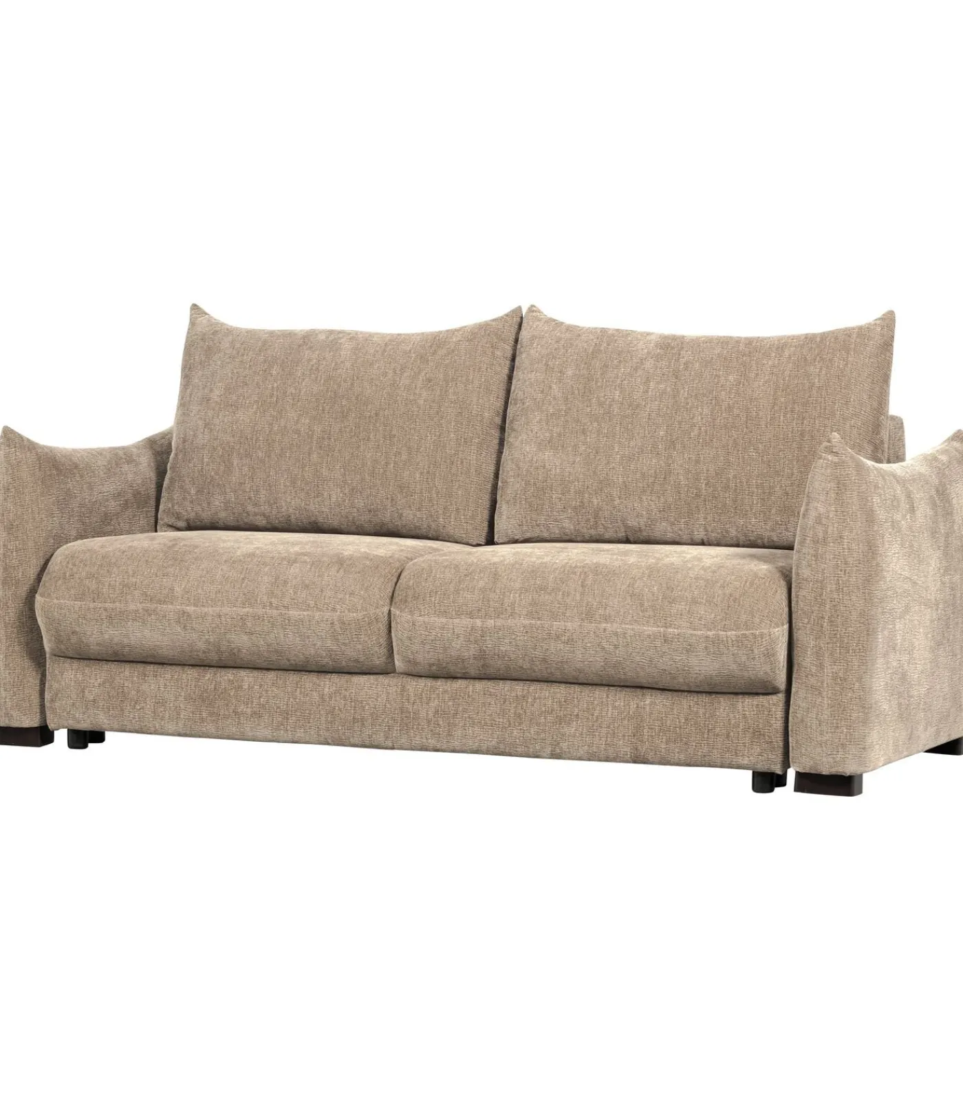 WOOOD Jonne 3-Zits Slaapbank - Chennile - Naturel - 92x233x105