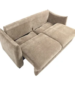 WOOOD Jonne 3-Zits Slaapbank - Chennile - Naturel - 92x233x105