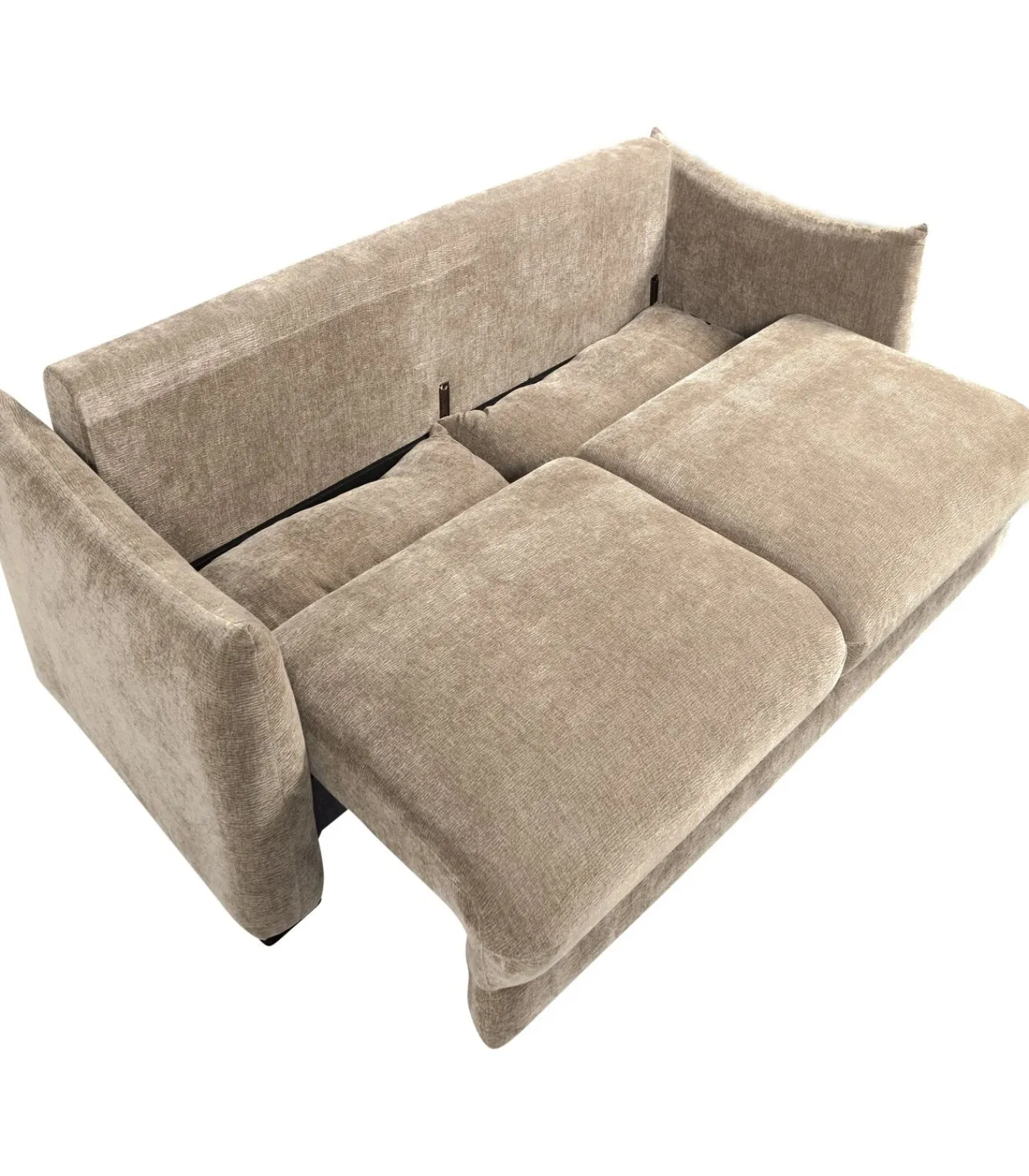 WOOOD Jonne 3-Zits Slaapbank - Chennile - Naturel - 92x233x105