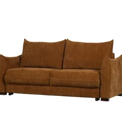 Jonne 3-Zits Slaapbank - Chennile - Bruin - 92x233x105 Zetels