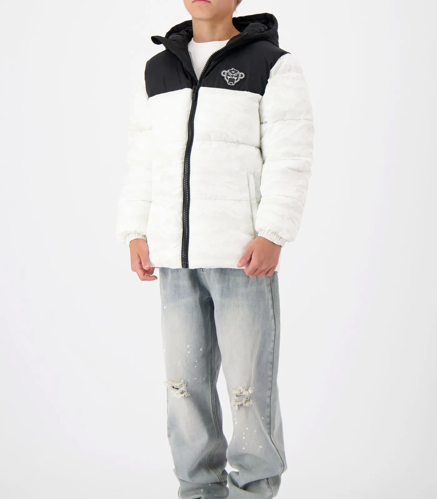 Kinderen Black Bananas Jr Peek Freeze Puffer Jas
