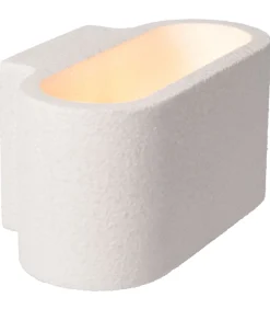 Outlet Juan - Wandlamp - Wit Gips Muurverlichting