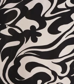 Online Jumpsuit met korte mouwen en zwart-wit print DAMES Jumpsuits