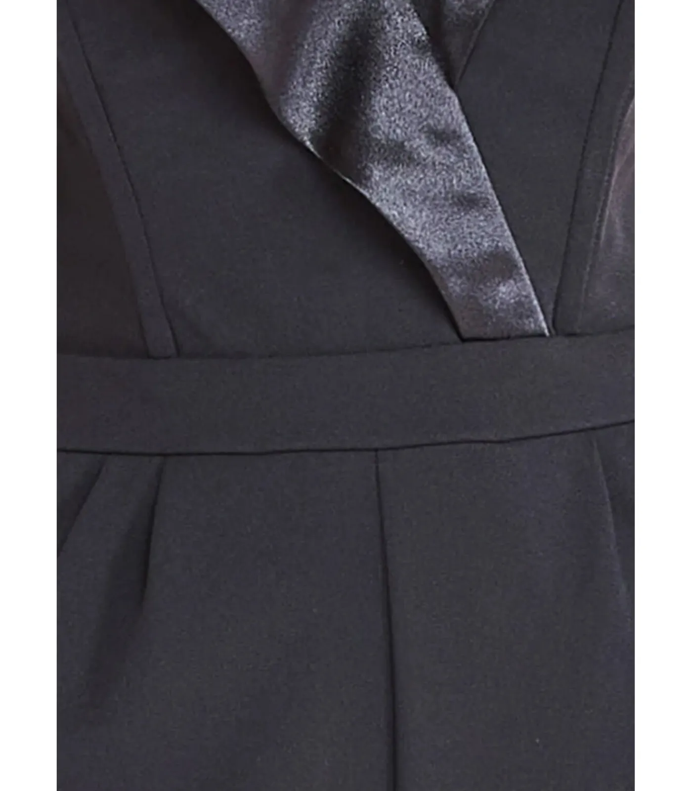 DAMES Goddiva Jumpsuit “Satin Collar Scuba Jumpsuit”