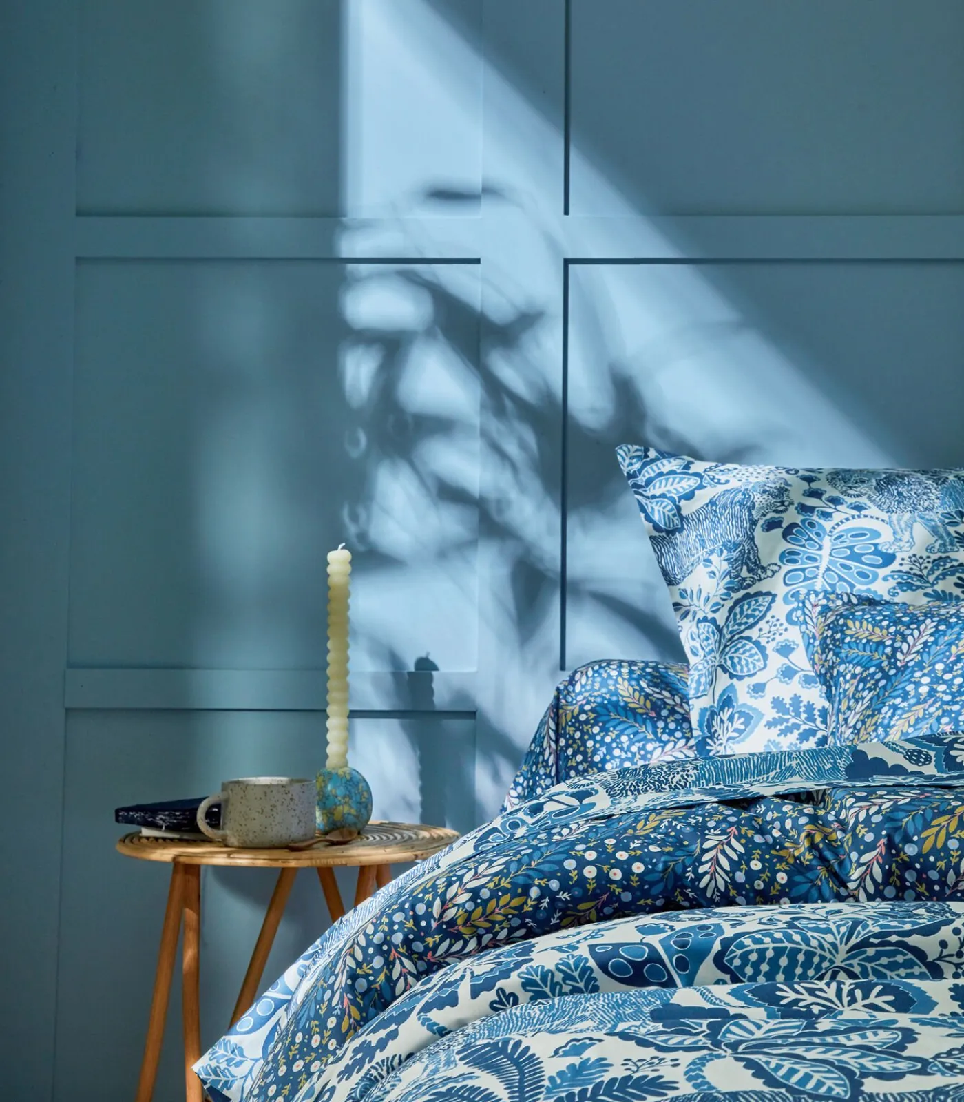 Discount JUNGLE Indigo - Laken 100% coton Lakens