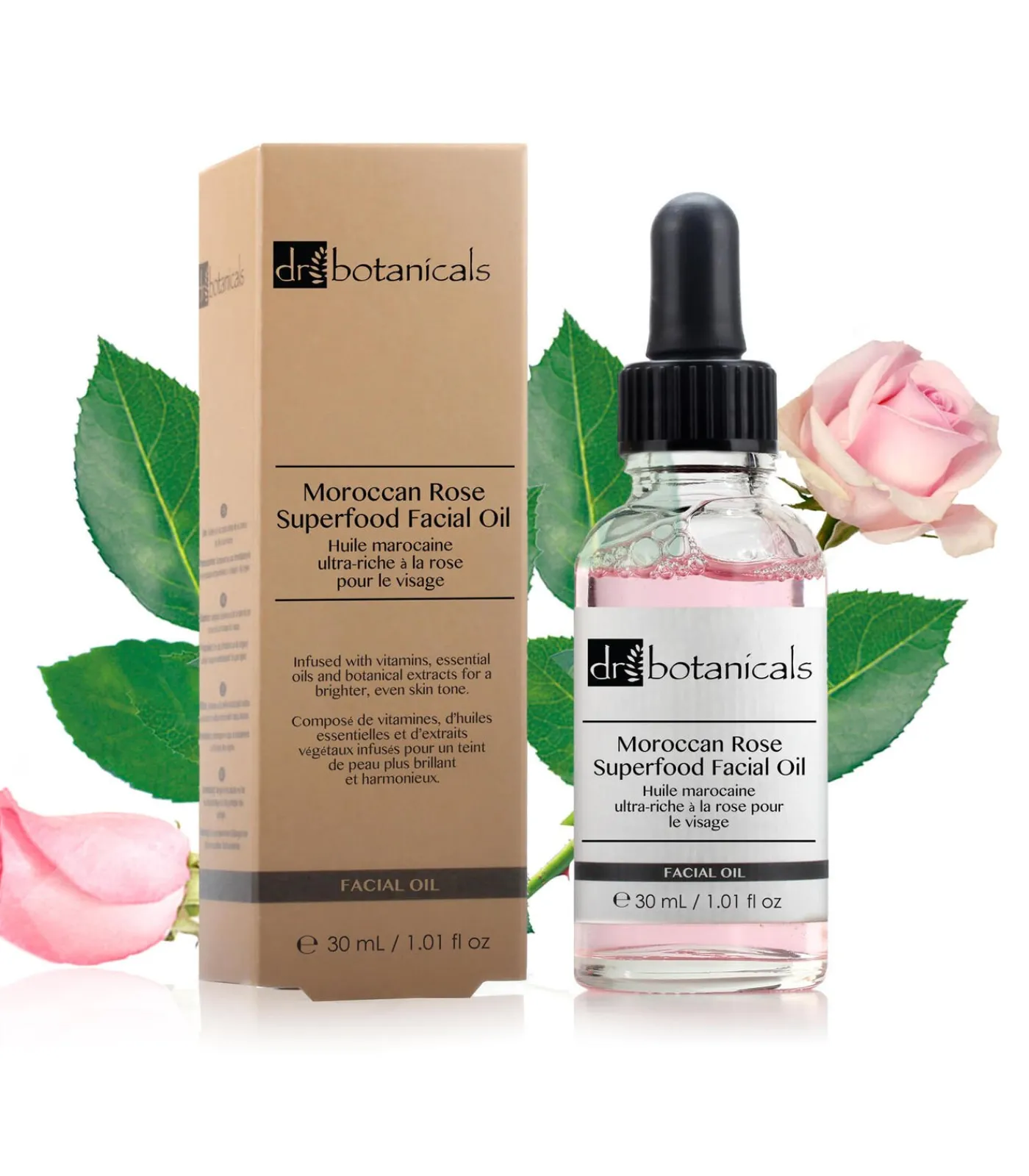 Dr Botanicals K2 DB Marokkaanse Roos Superfood Gezichtsolie 30ml X 2