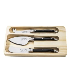 Sale Kaasmessen Zwart 3-Delig Bestek