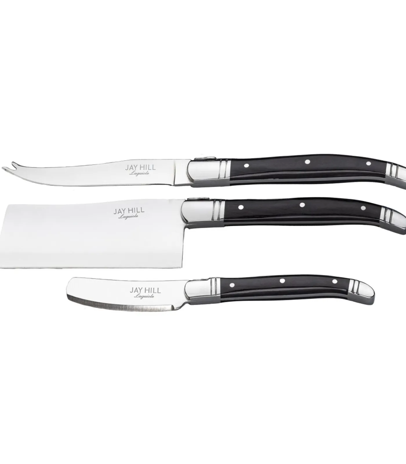 Jay Hill Kaasmessenset Laguiole - Zwart - 3 Stuks