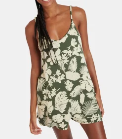 DAMES Banana Moon Kaki gebloemde playsuit JONAH TANAISIE