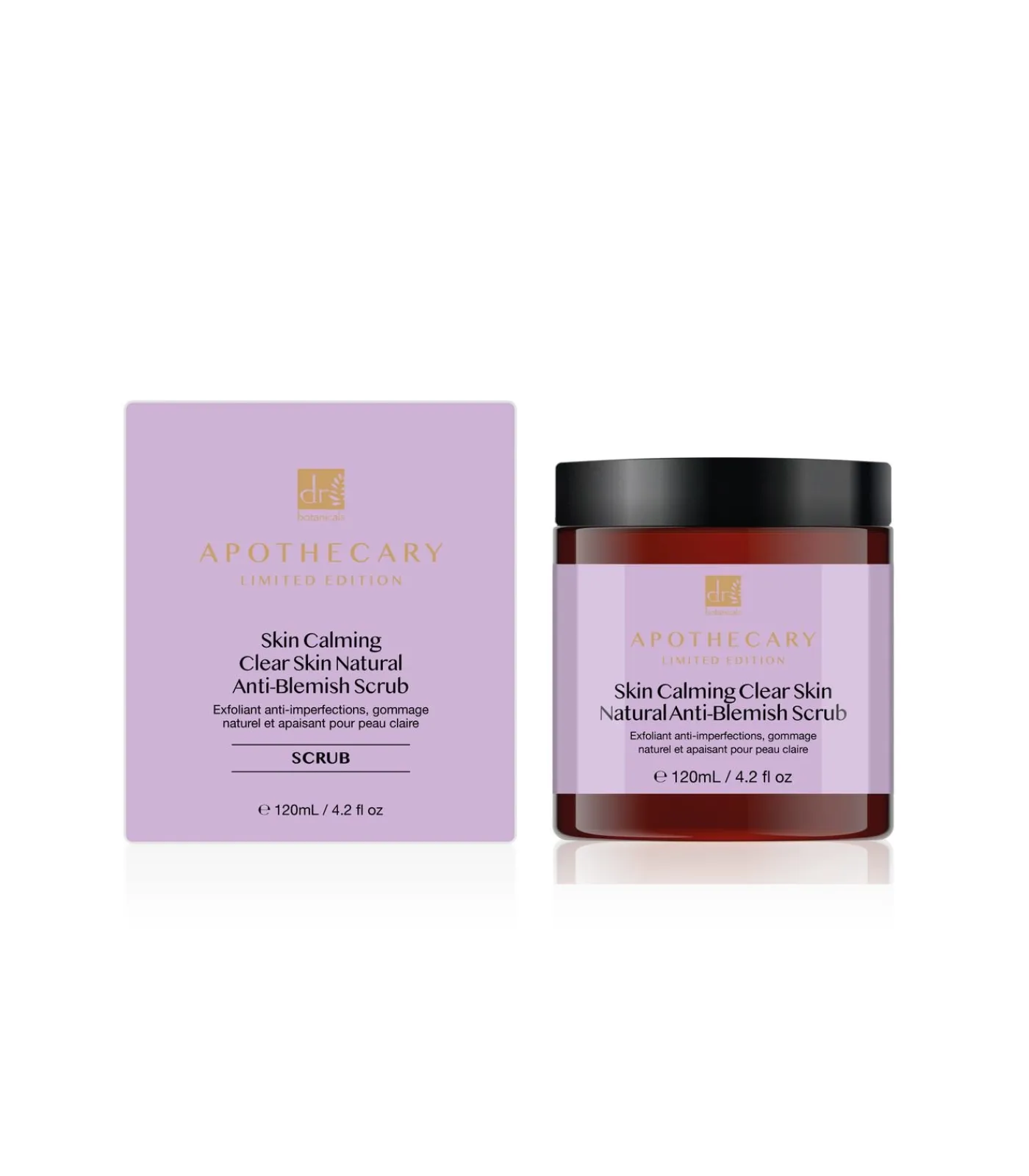 Dr Botanicals Kalmerende Heldere Huid Natuurlijke Anti-Puistjes Scrub 120ml